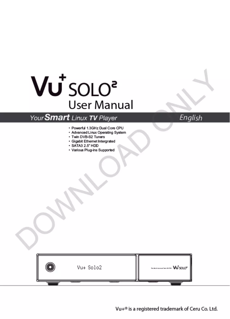 Page 1 of the manual User Manual Vu+ Solo2
