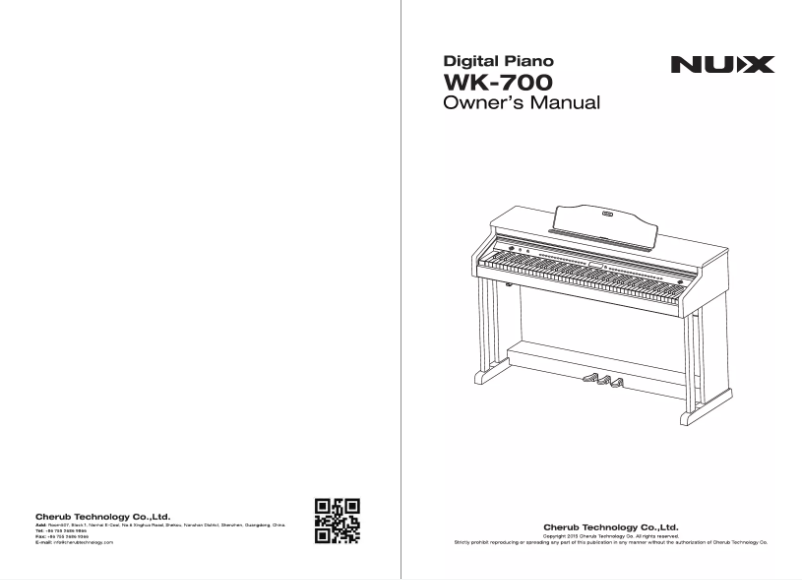 Image de la première page du manuel de l'appareil WK-700