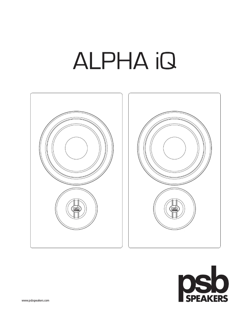 First page image of the manual for Alpha iQ