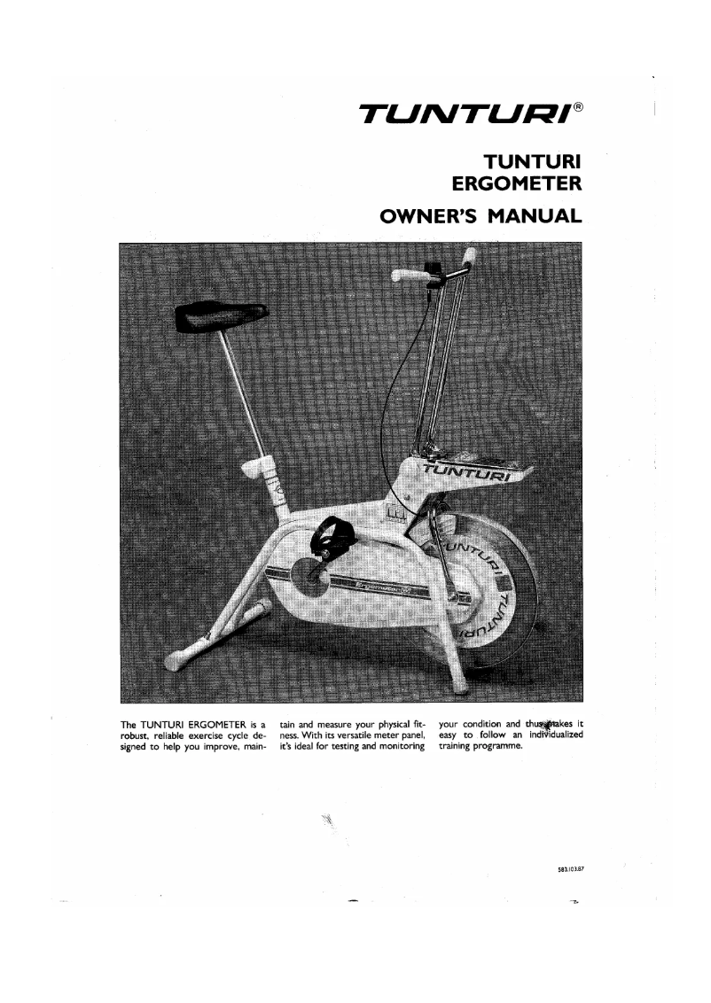 First page image of the manual for W1