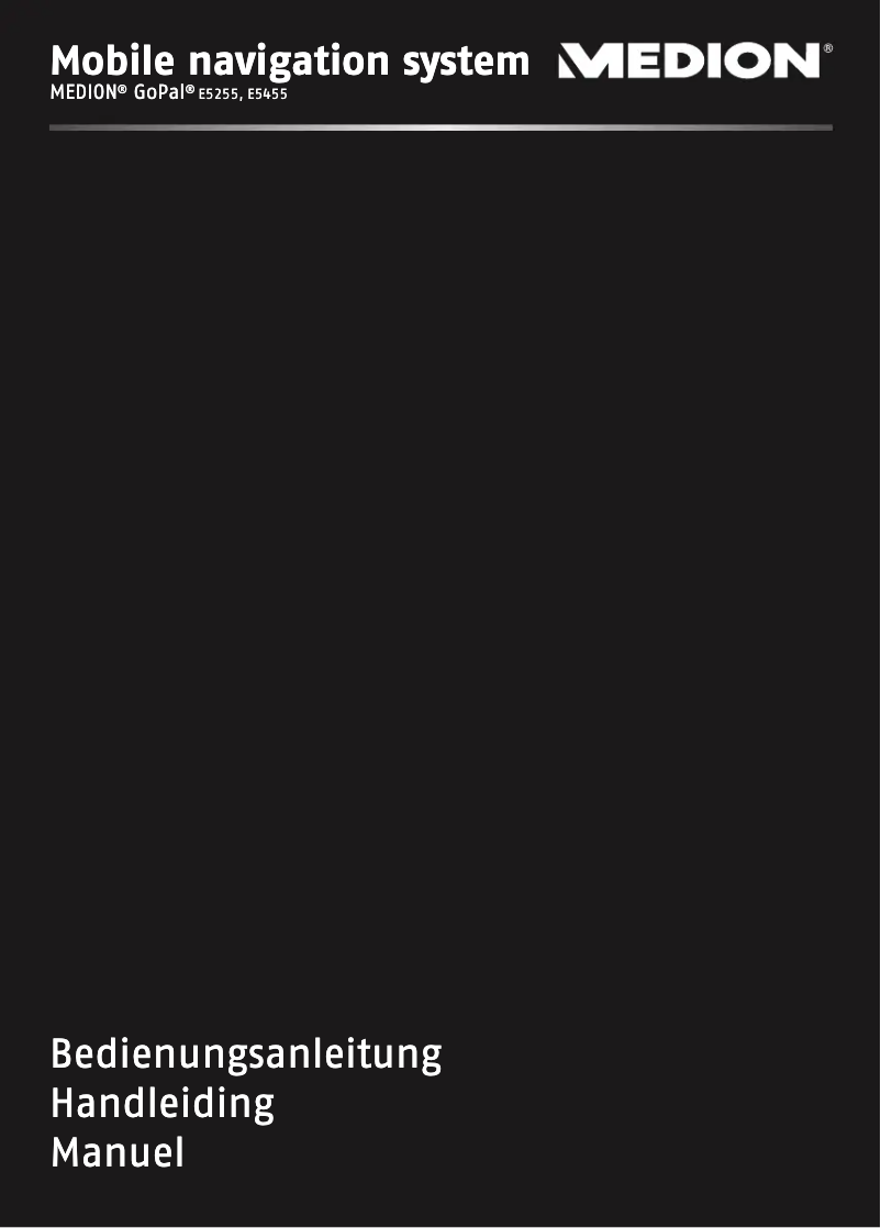 First page image of the manual for GoPal E5255 M40 (MD 97676)