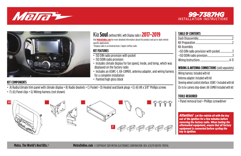 Page 1 of the manual User Manual AXESS 99-7387HG