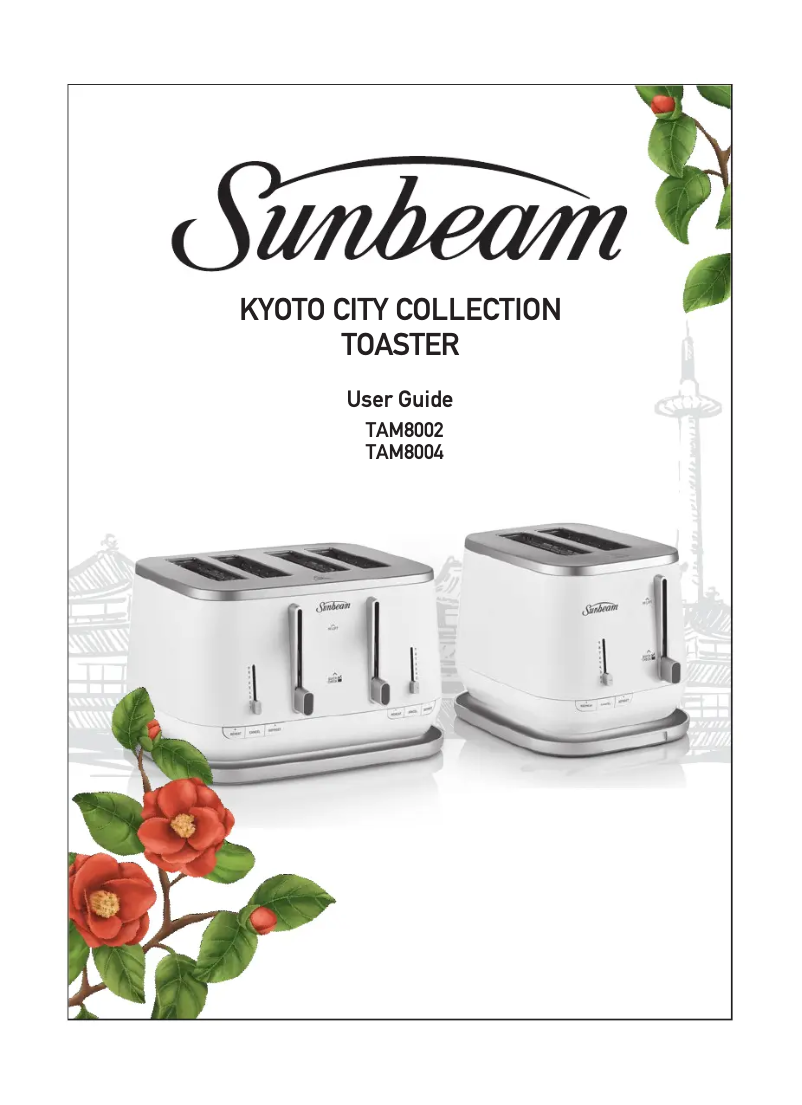 Page 1 of the manual User Manual Sunbeam Kyoto City TAM8002BK