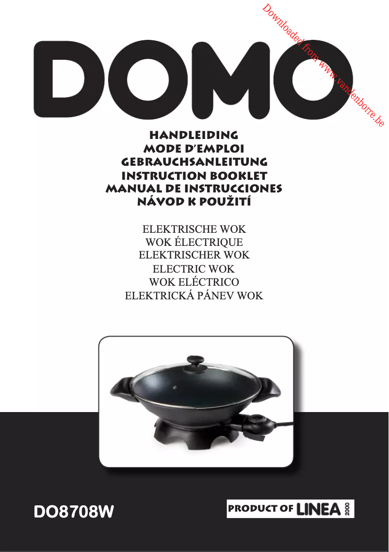 First page image of the manual for DO8708W