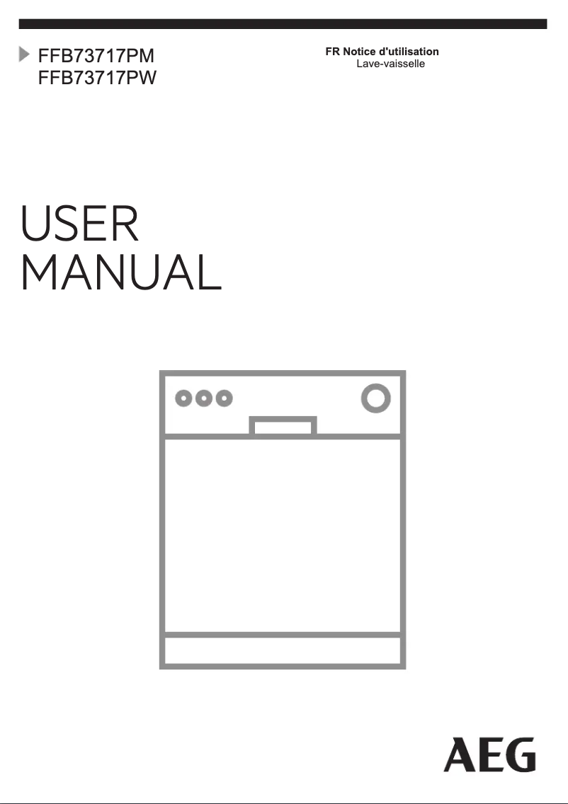 Page 1 of the manual User Manual AEG FFB73717PM