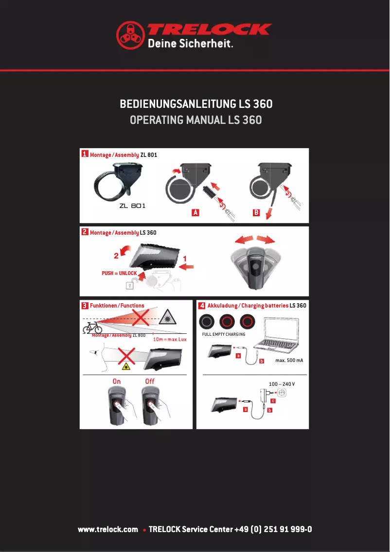 First page image of the manual for LS 360