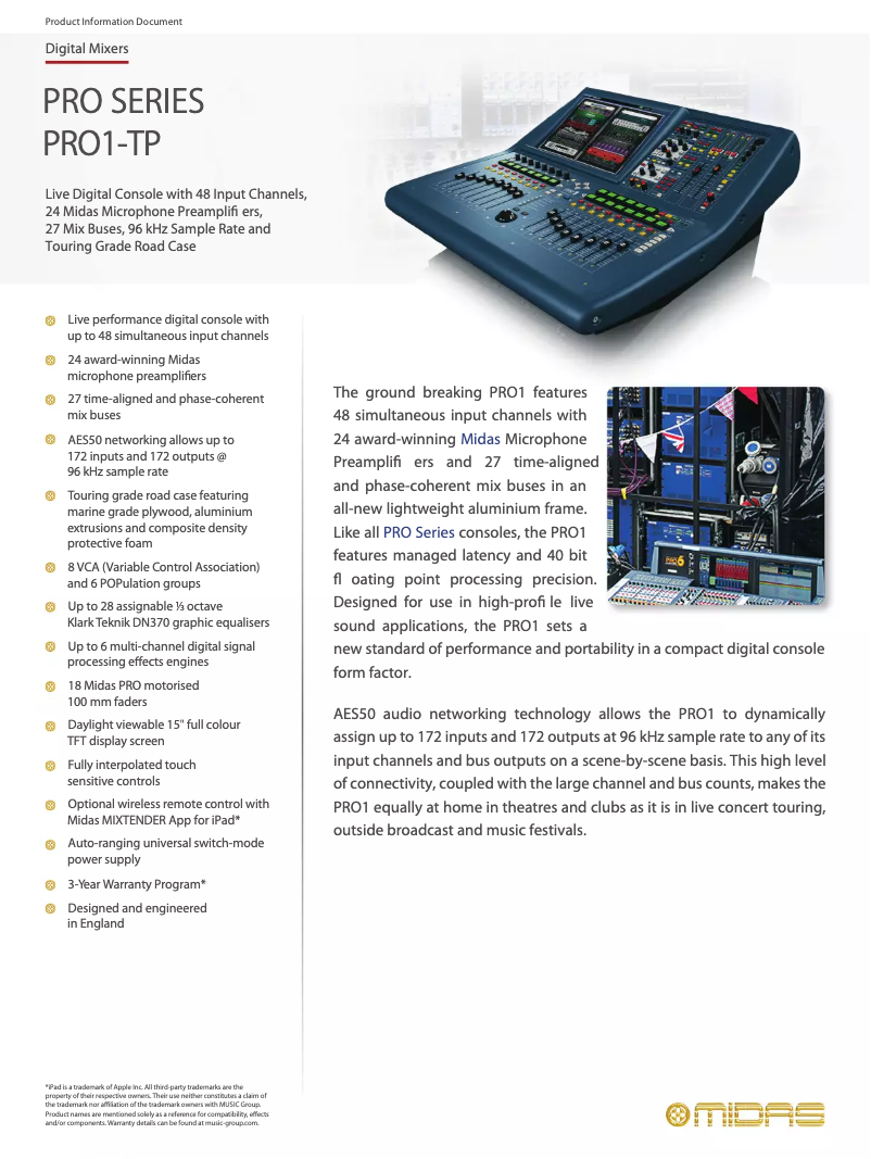 First page image of the manual for PRO1