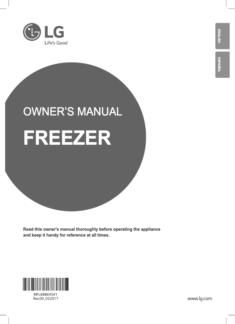 First page image of the manual for GC40MGP