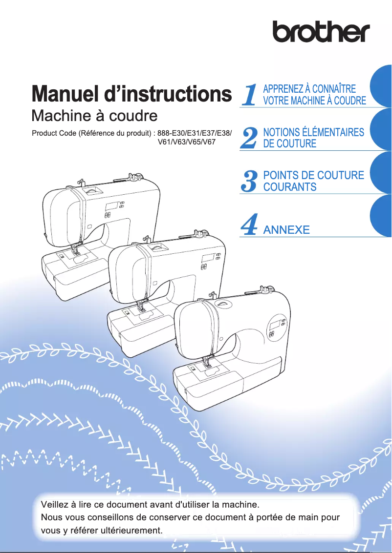 First page image of the manual for KE20