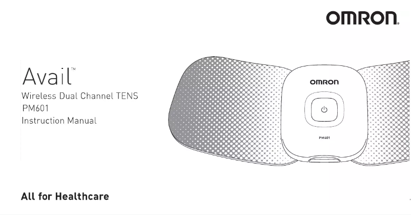 First page image of the manual for Avail PM601