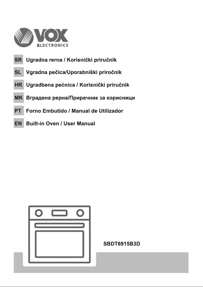 Page 1 of the manual User Manual VOX SBD6915B3D