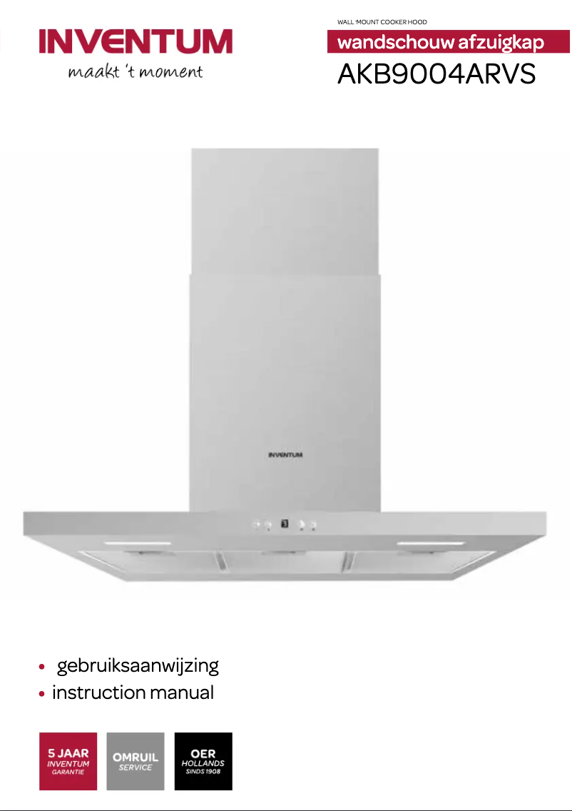Page 1 de la notice Manuel utilisateur Inventum AKB9004ARVS