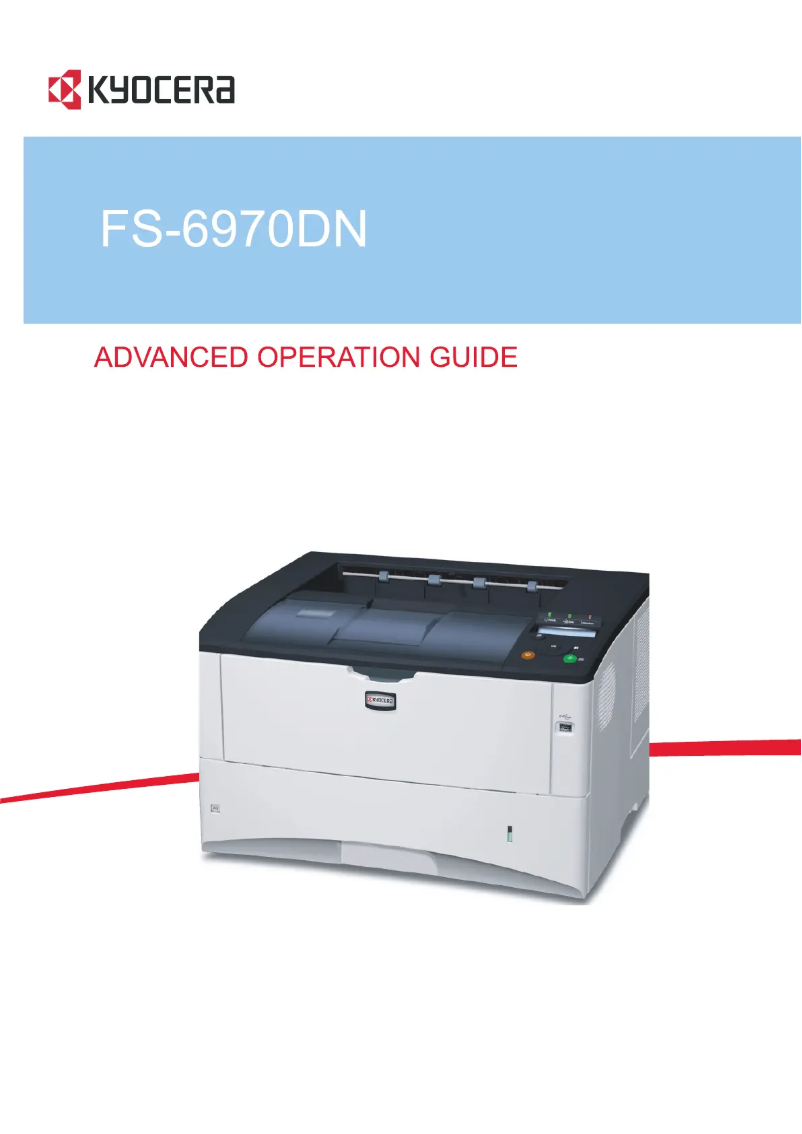 First page image of the manual for FS-6970DN