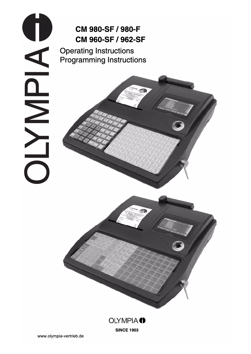 Page 1 of the manual User Manual Olympia CM 960-SF