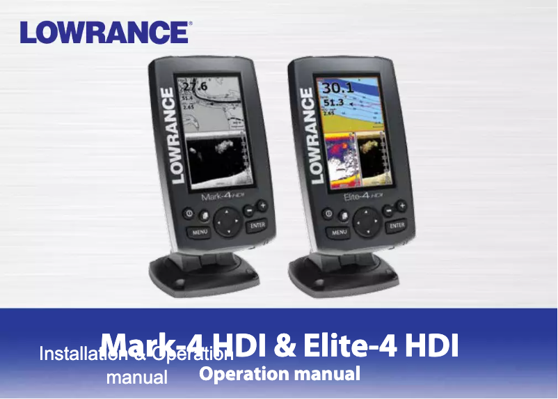 Image de la première page du manuel de l'appareil Elite 4 HDI