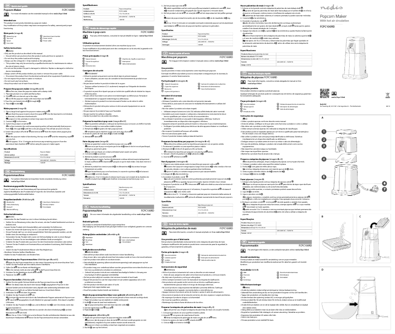 First page image of the manual for FCPC100RD