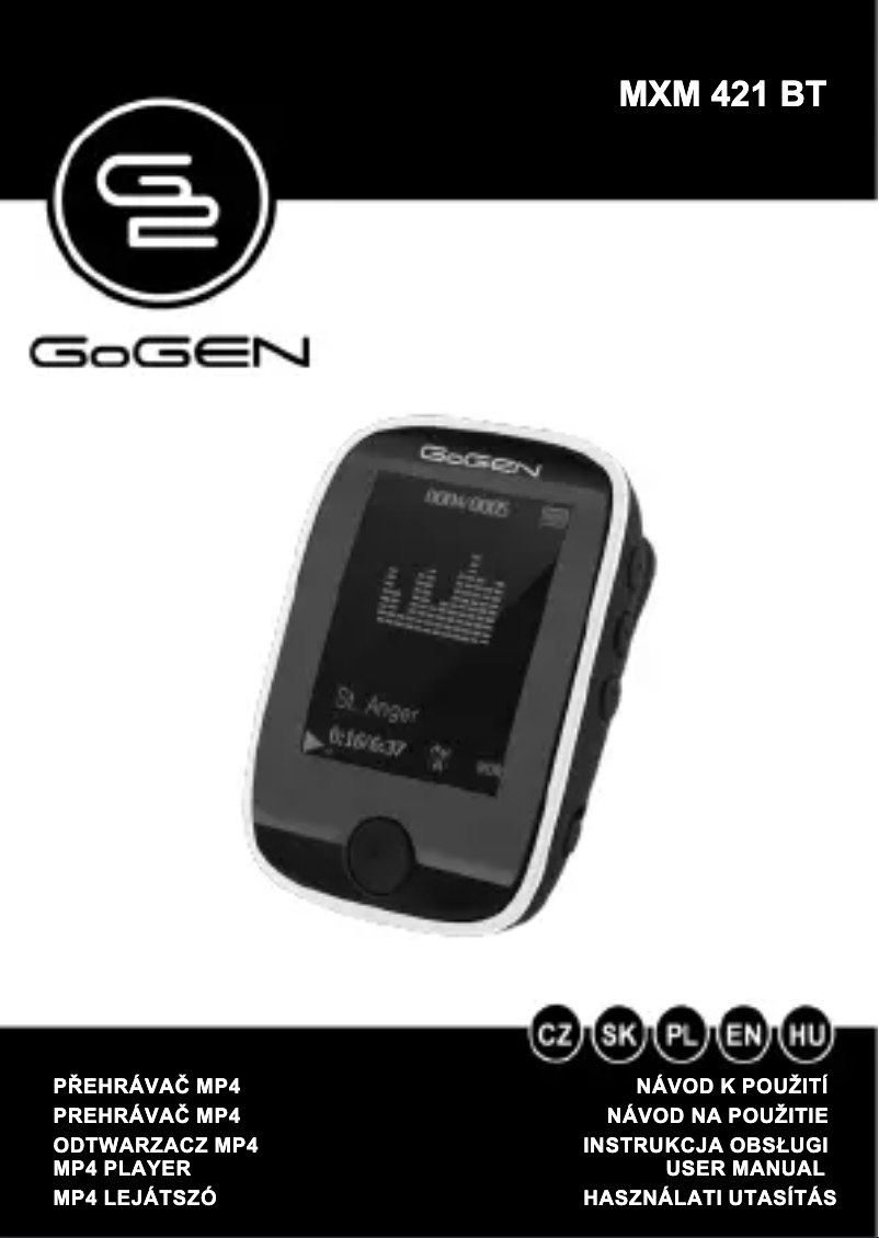 First page image of the manual for MXM 421 BT