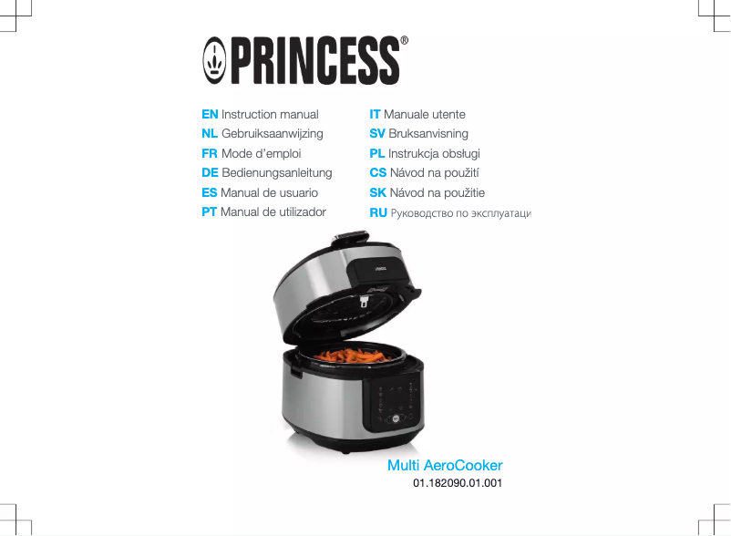 Page 1 of the manual User Manual Princess Multi AeroCooker 182090