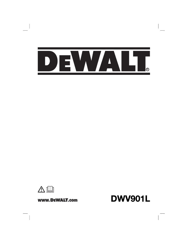 First page image of the manual for DWV901L
