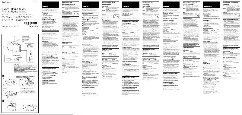 First page image of the manual for ICF-304L