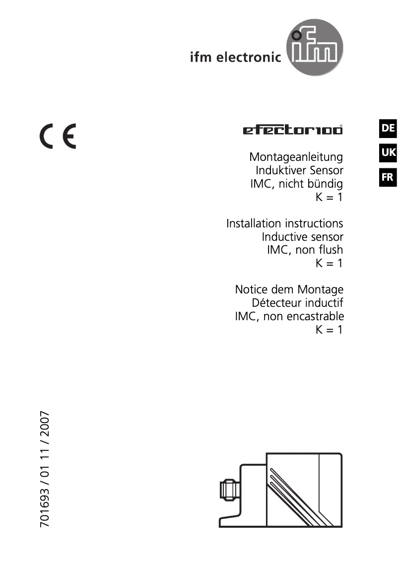 Page 1 of the manual User Manual IFM IM5091