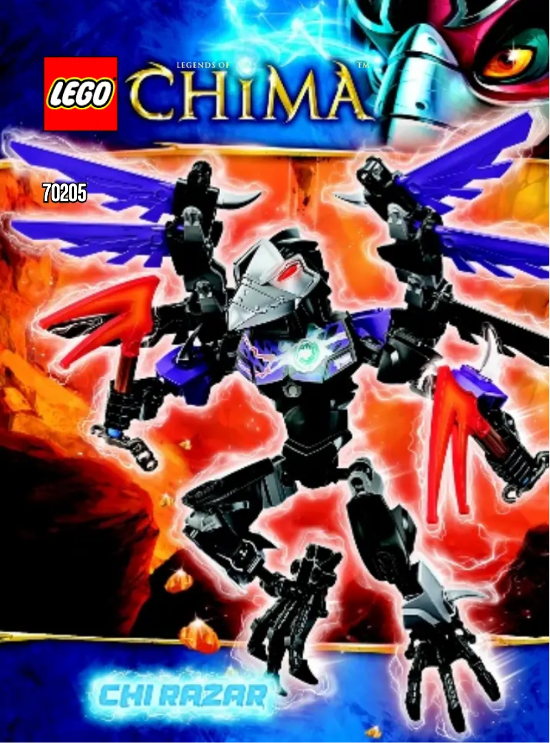 First page image of the manual for Chima 70205