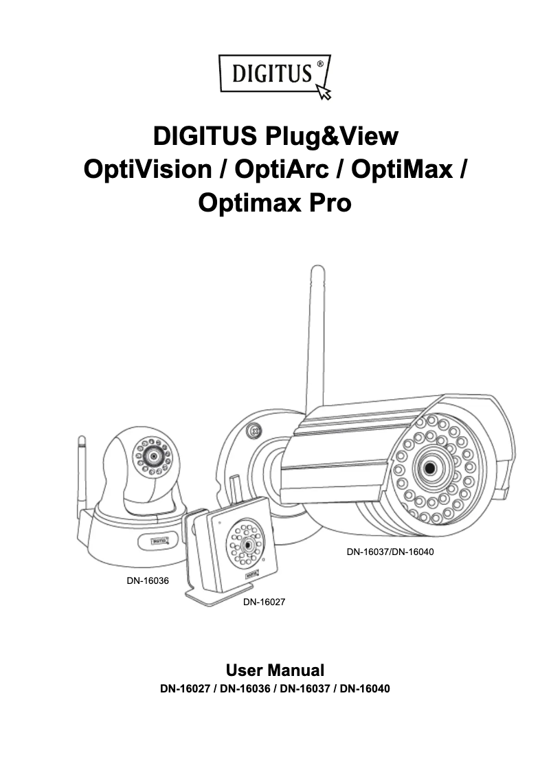 First page image of the manual for DN-16040