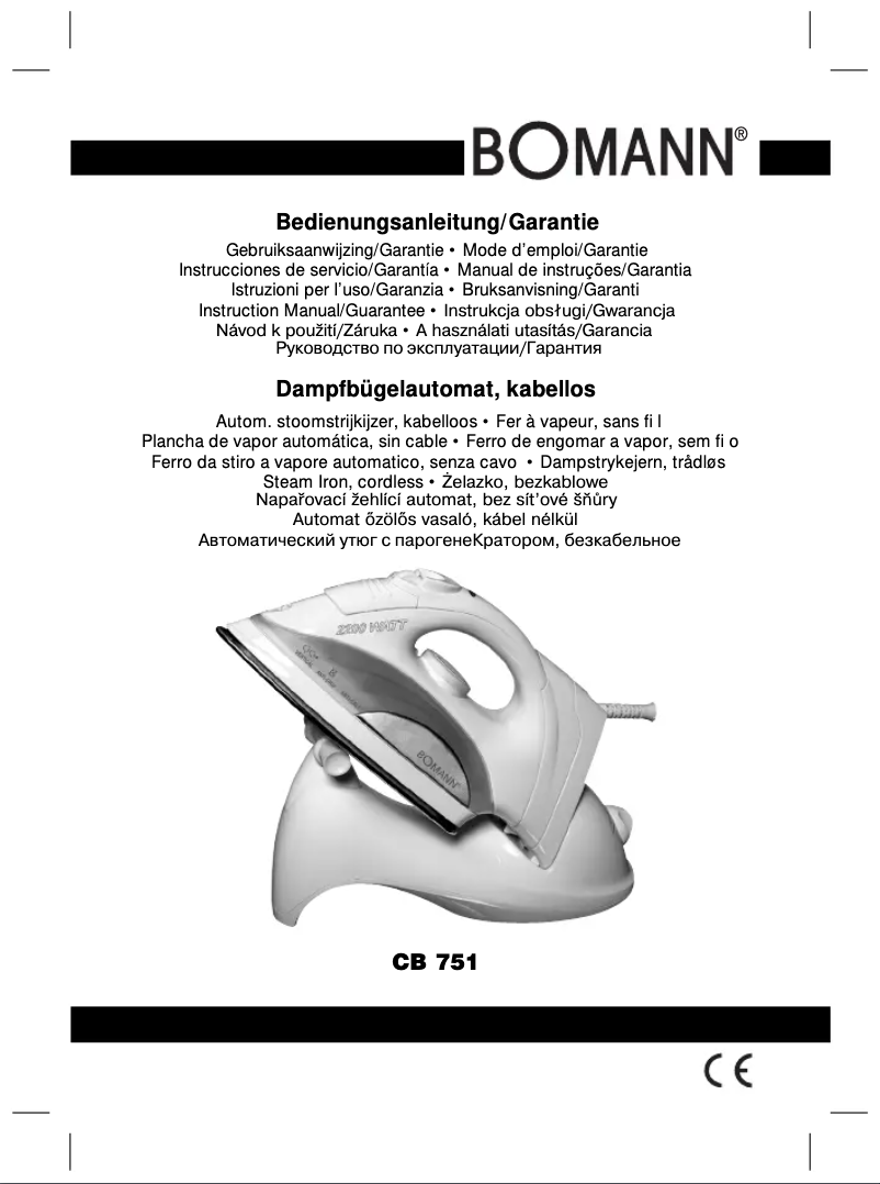 Page 1 of the manual User Manual Bomann CB 751