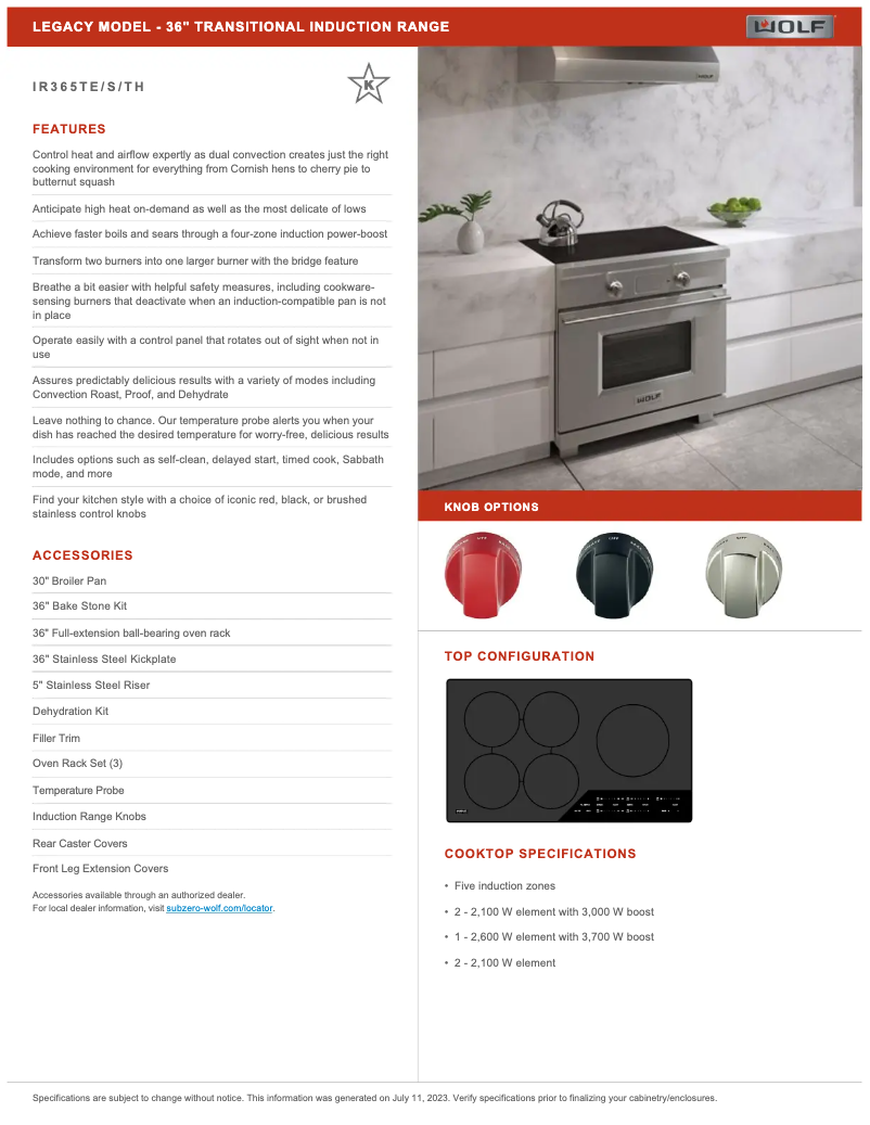 First page image of the manual for IR365TE