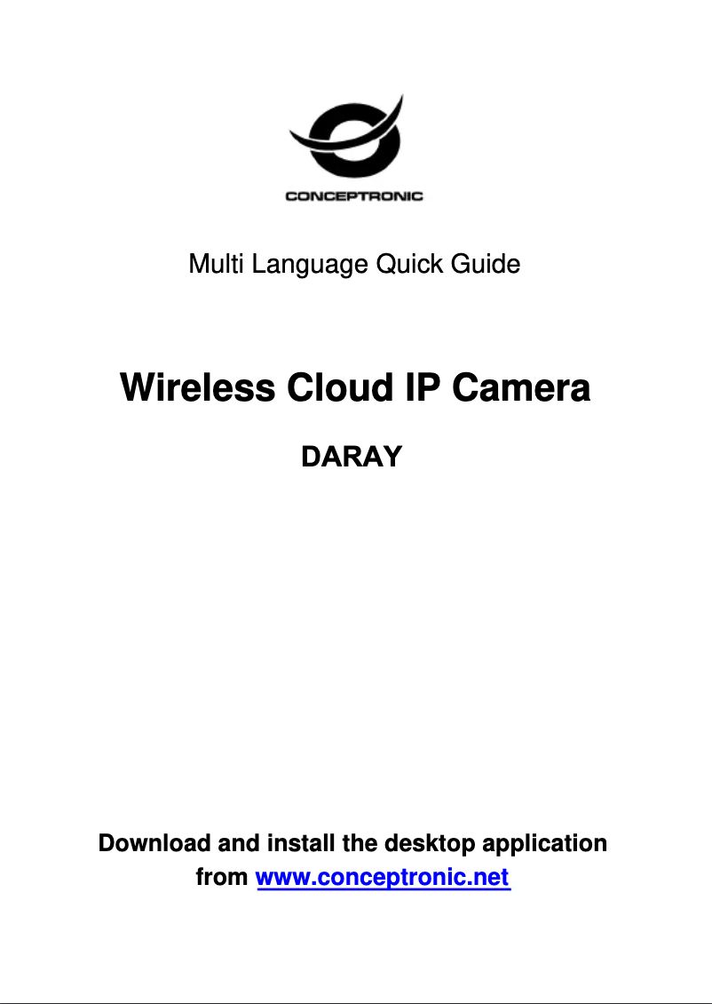 First page image of the manual for DARAY 01