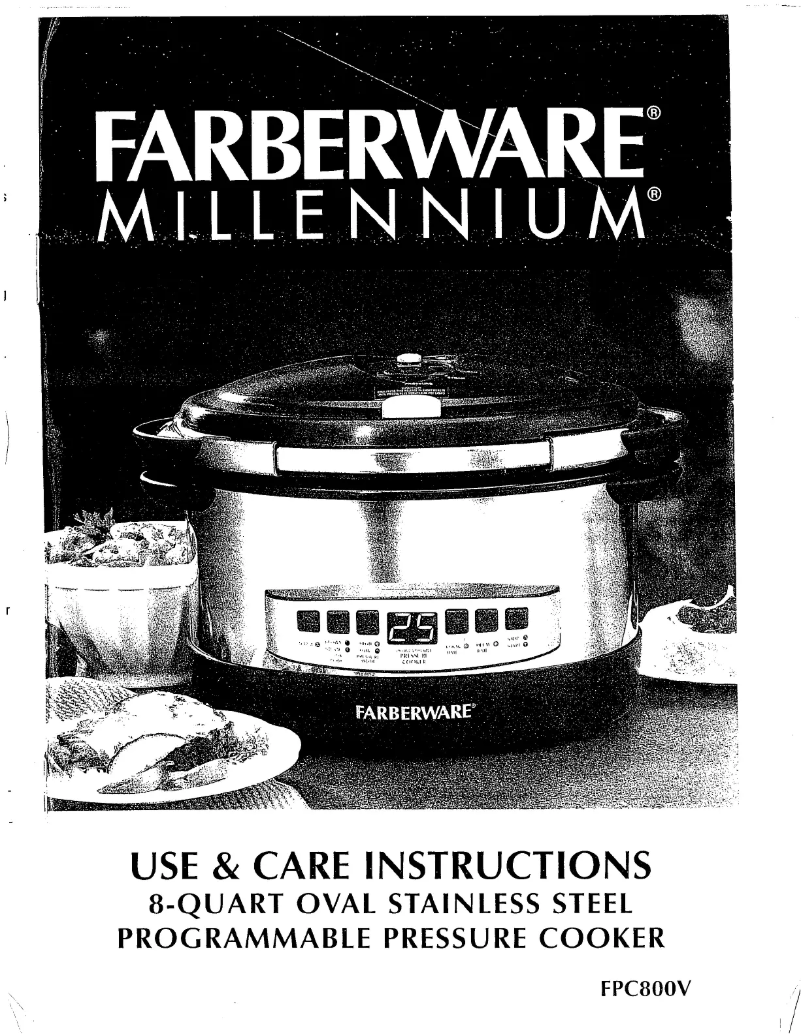 Page 1 of the manual User Manual Farberware FPC800V