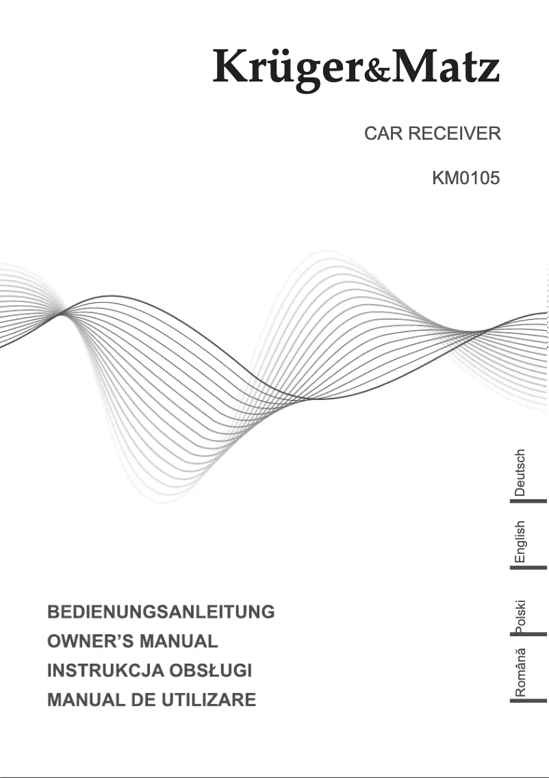 Page 1 of the manual User Manual Krüger&Matz KM0105