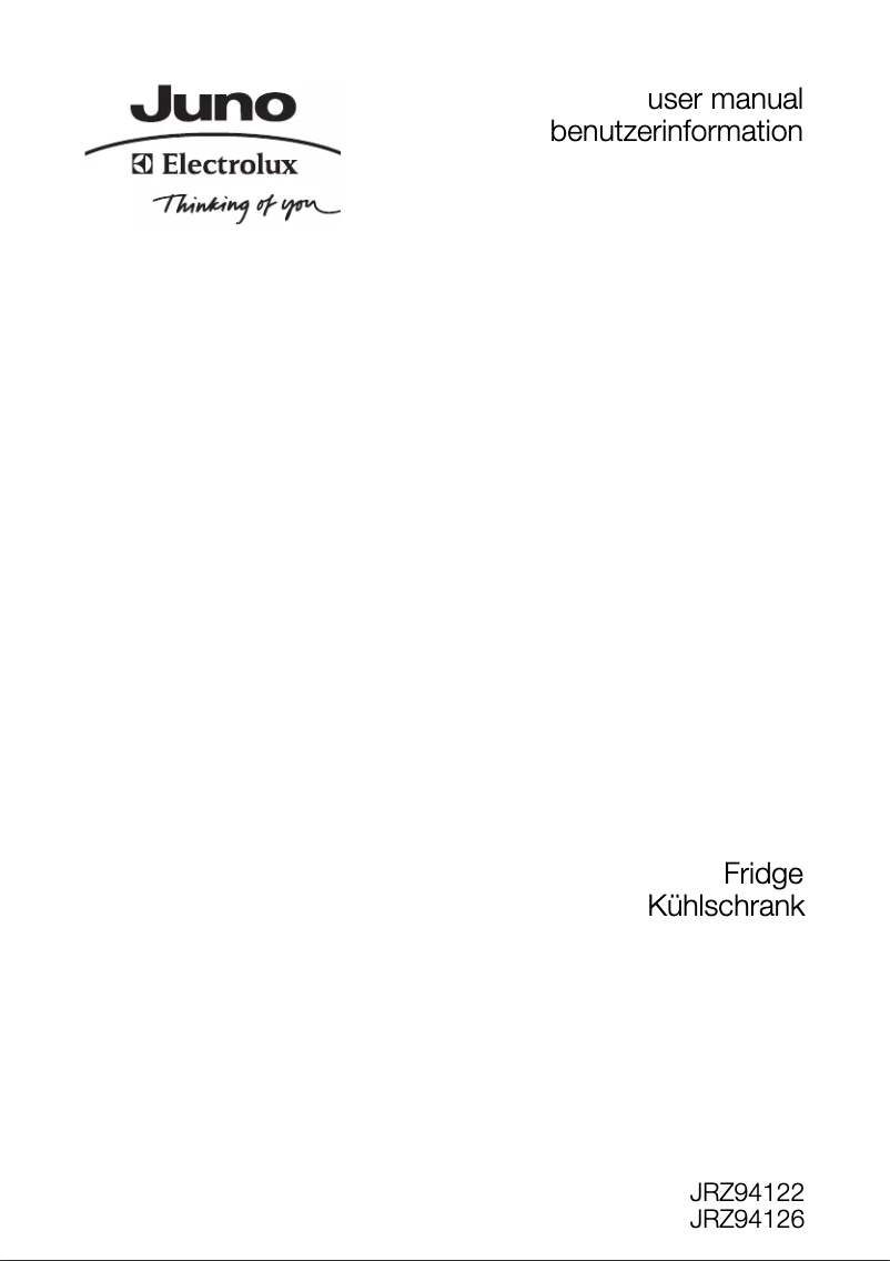 First page image of the manual for JRZ94122