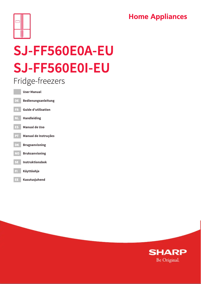 First page image of the manual for SJ-FF560E0I