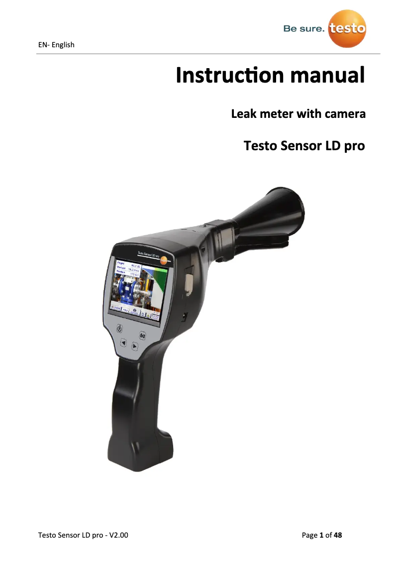 First page image of the manual for Sensor LD pro