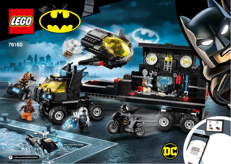 First page image of the manual for DC Super Heroes 76160