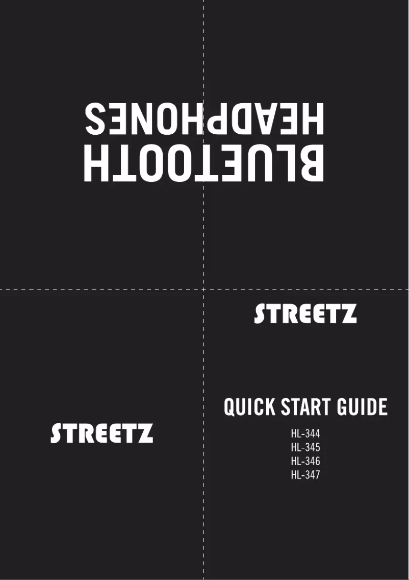 Page 1 of the manual User Manual Streetz HL-345