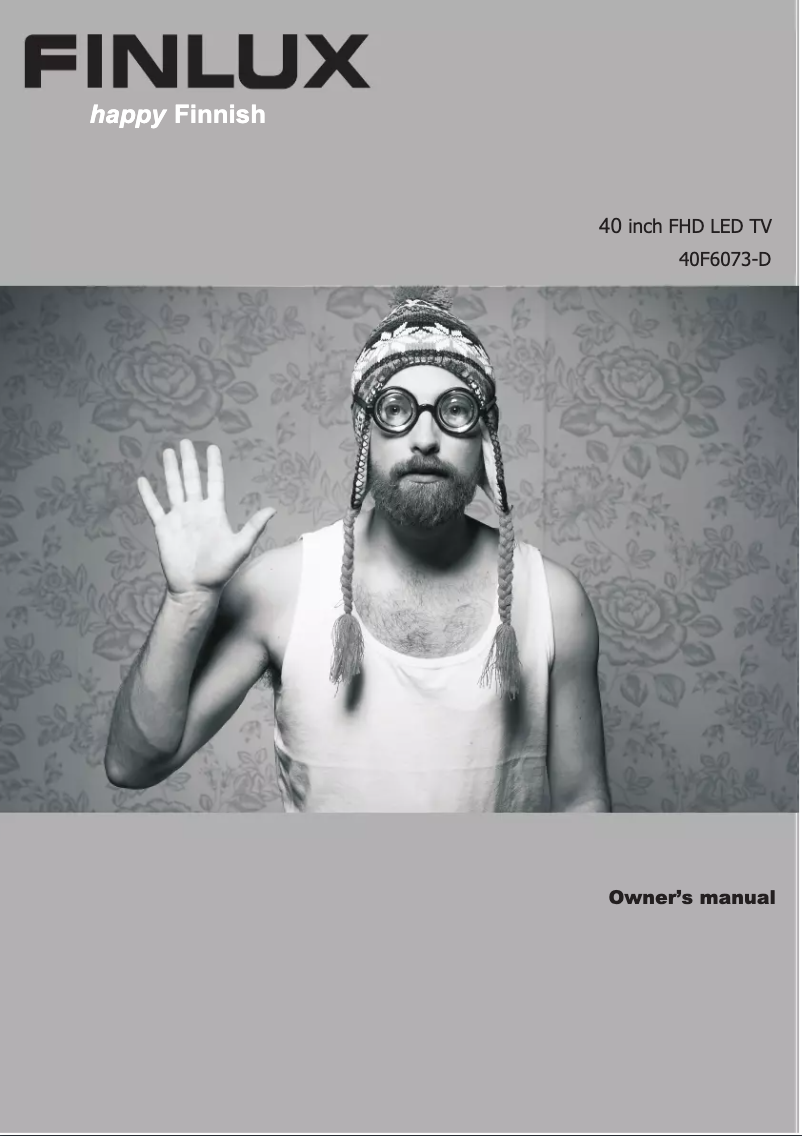 Page 1 of the manual User Manual Finlux 40F6073-D