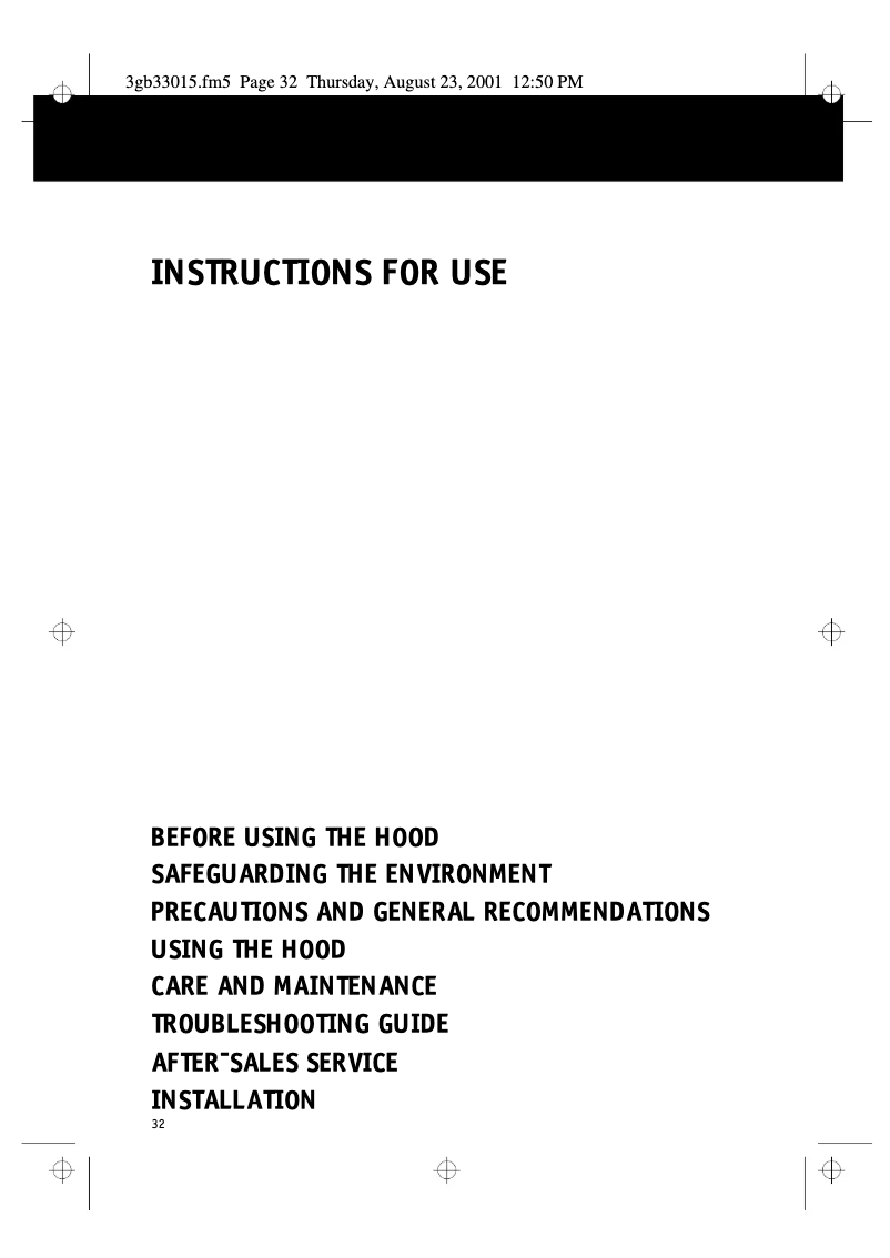 Page 1 de la notice Manuel utilisateur Whirlpool AKR 437 IX