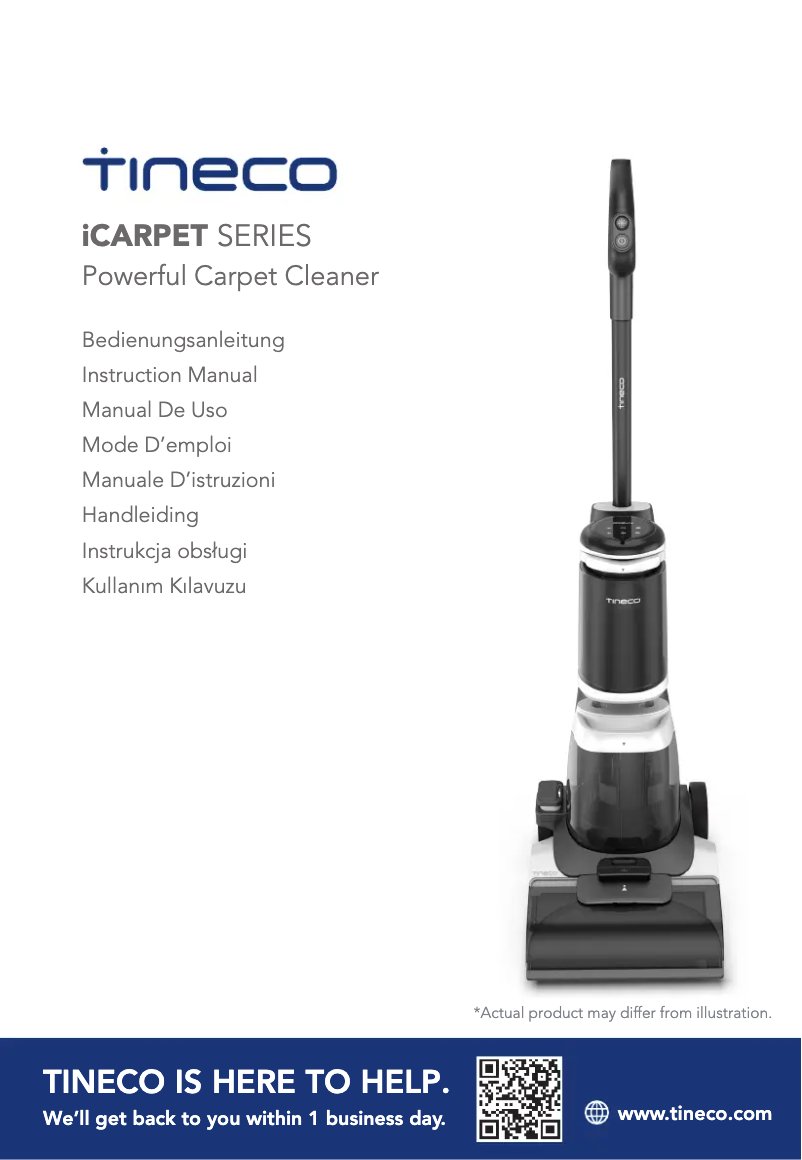 First page image of the manual for iCarpet