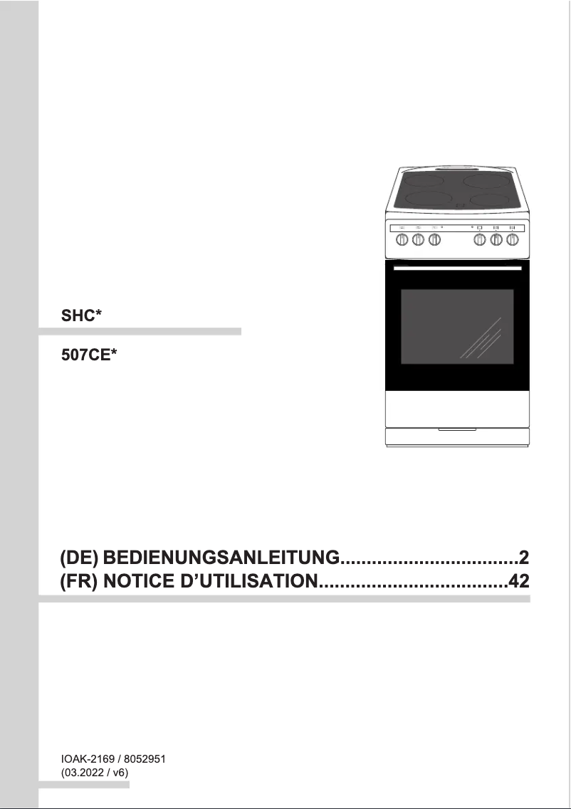 Page 1 of the manual User Manual Amica SHC 11597 W