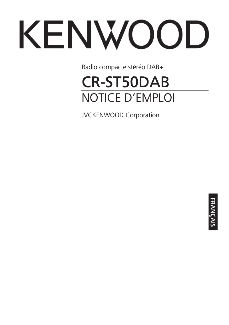 First page image of the manual for CR-ST50DAB