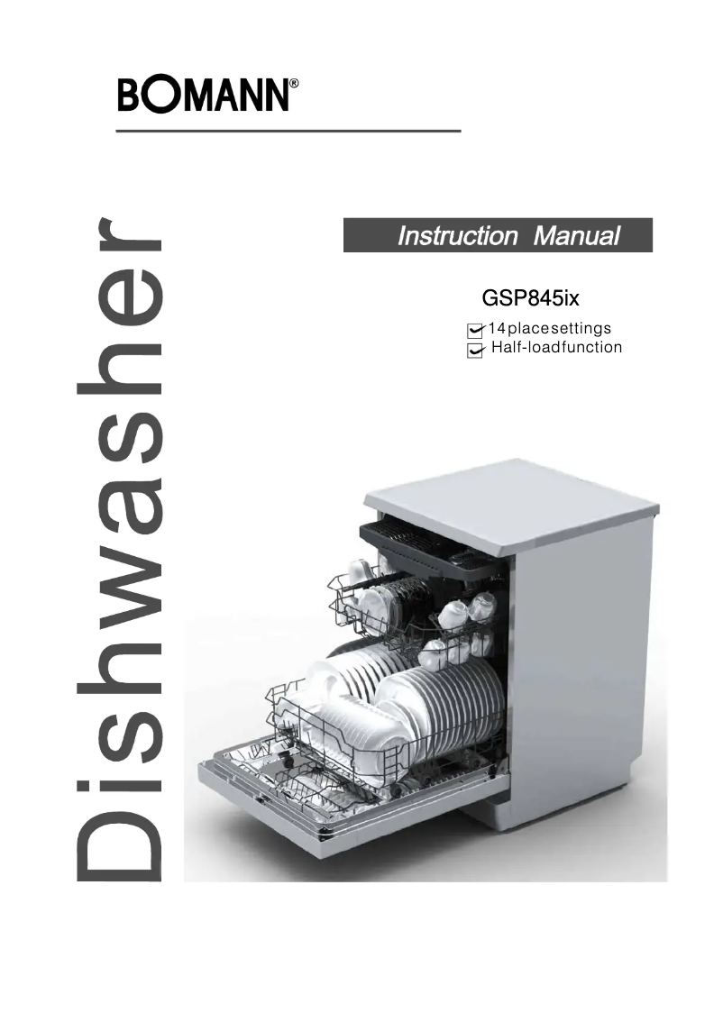 First page image of the manual for GSP 845 IX