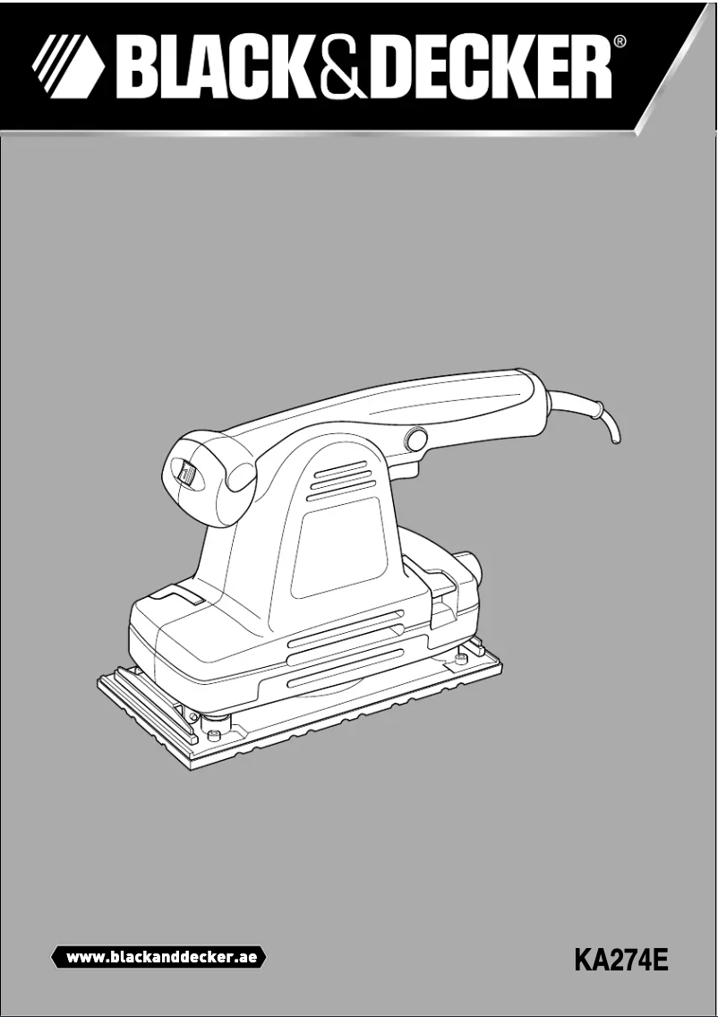 Page 1 of the manual User Manual Black & Decker KA274E