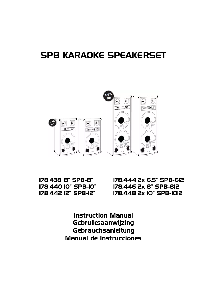 Page 1 of the manual User Manual Skytec SPB-8