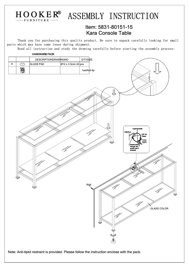 Page 1 of the manual User Manual Hooker 5831-80151-15