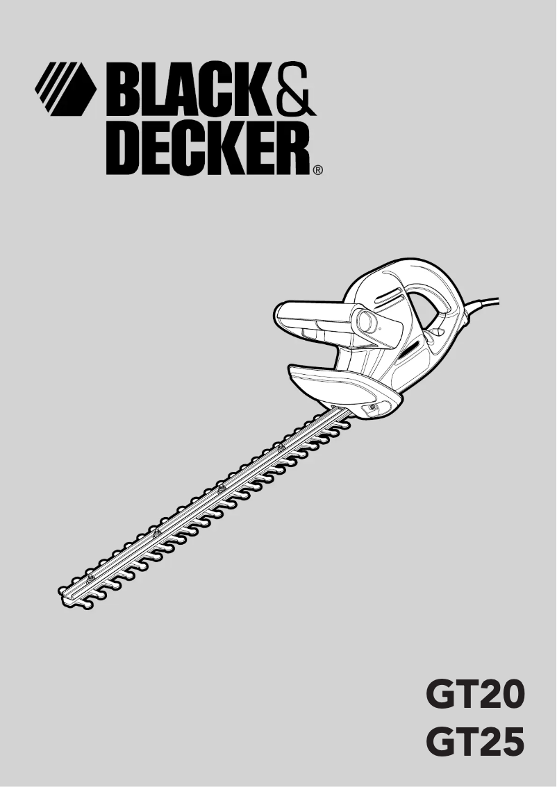 First page image of the manual for GT25