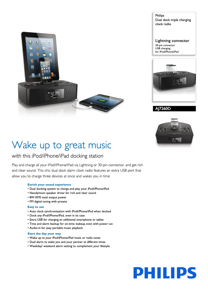 First page image of the manual for AJ7260D