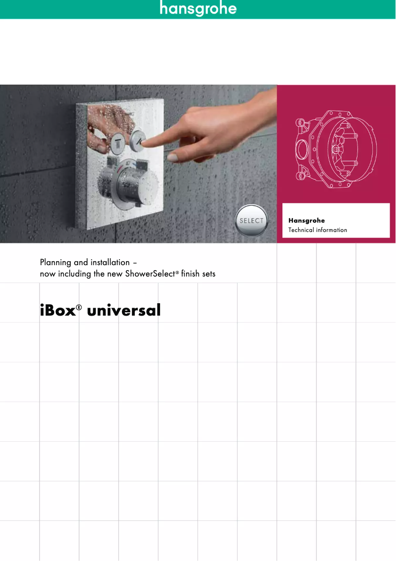 Page 1 of the manual User Manual Grohe IBox universal