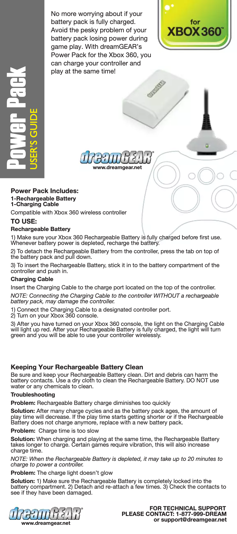 First page image of the manual for Power Pack DG360-273